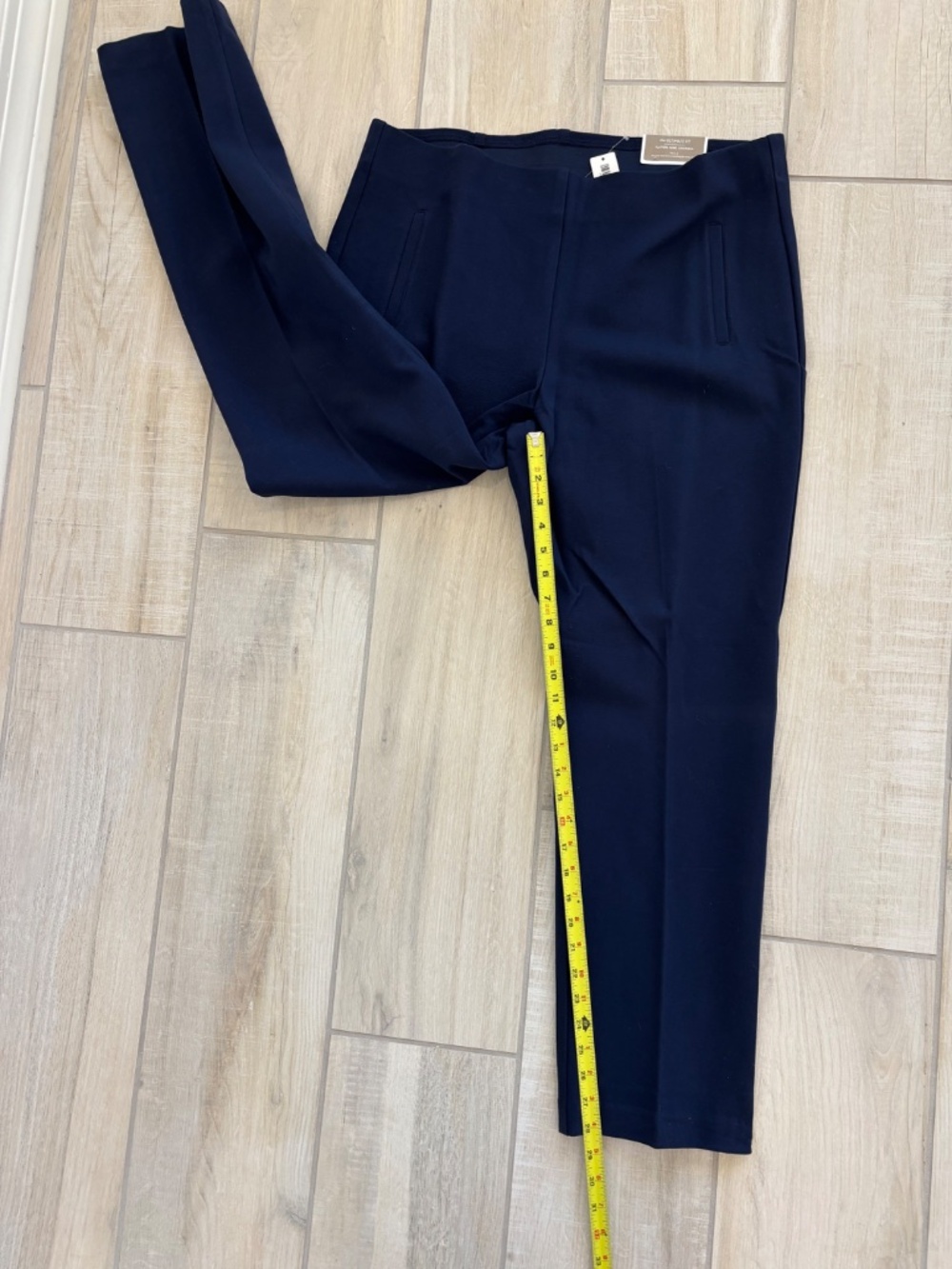 NWT Chico’s Navy Juliet Straight Leg Ponte Pants Size 3 / 16 Regular - Picture 7 of 11
